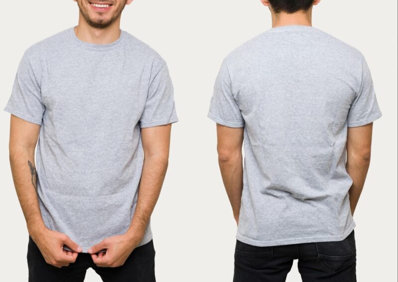 camisetas002 playera gris para hombre